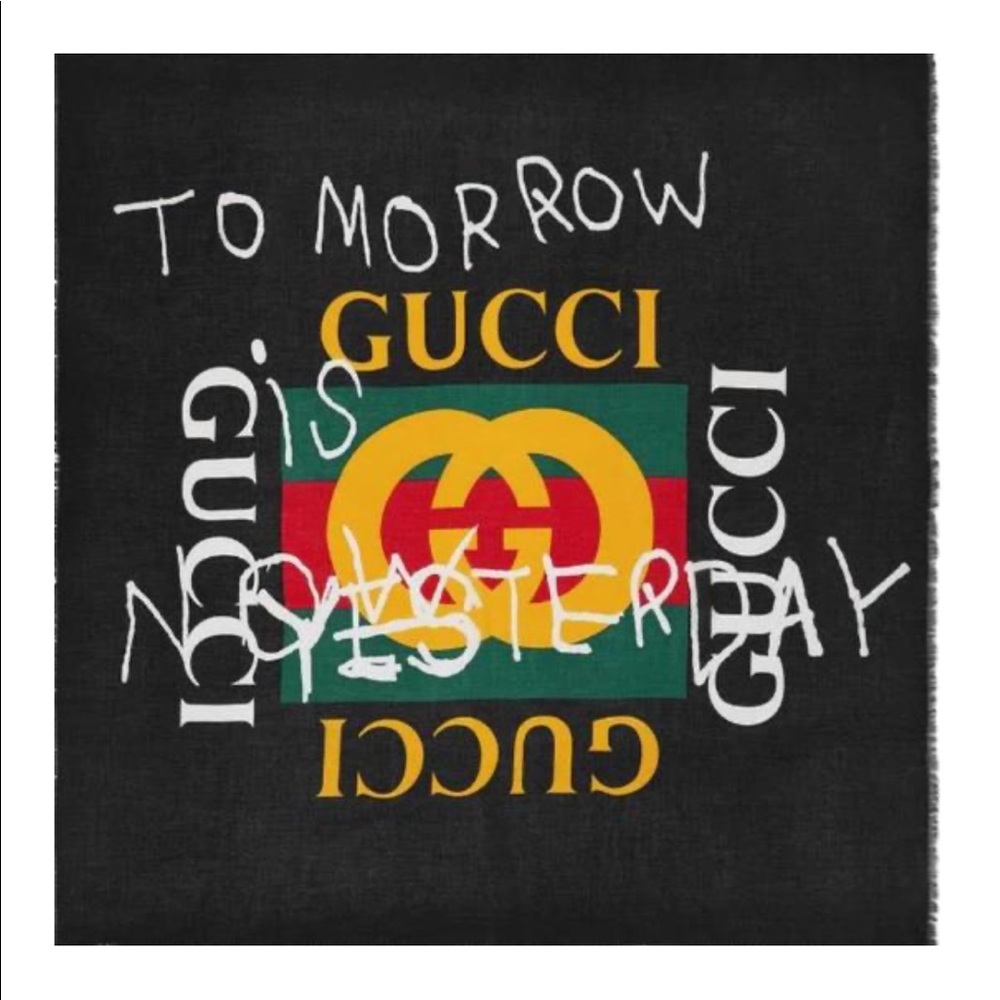 Gucci Coco Capitán logo Scarf/Shawl Tomorrow Logo